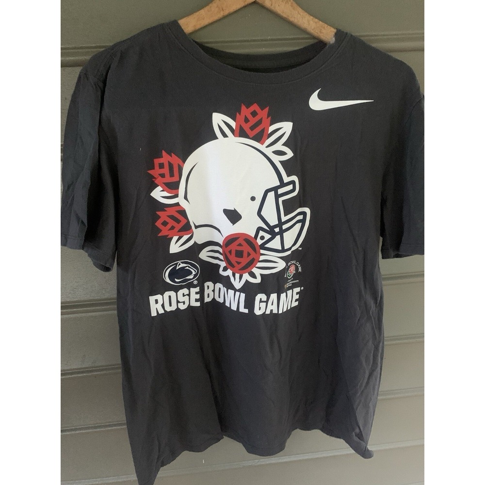 Adult Unisex‎ Large Nike Rose Bowl Game Short Sleeve Graphic  Black T Shirt